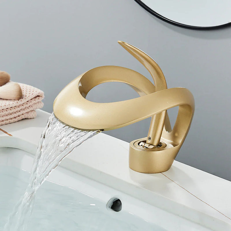 Modern Curved Bathroom Faucet