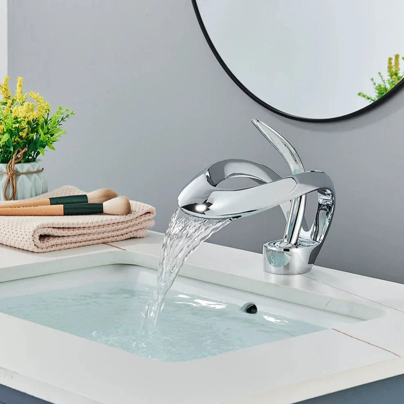 Modern Curved Bathroom Faucet