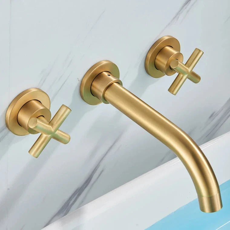 Retro Two-Handle Wall Mounted Faucet