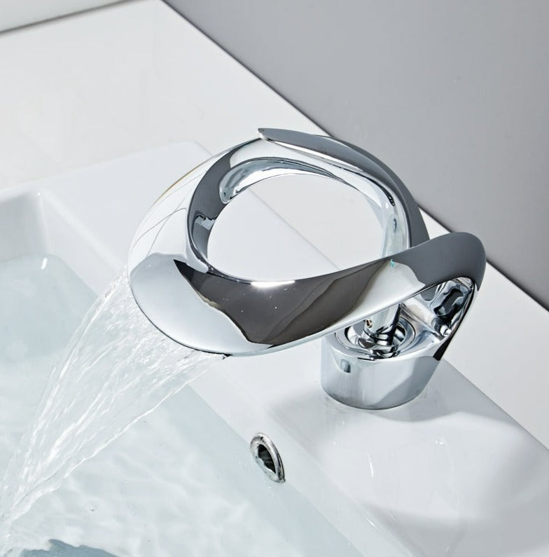 Modern Curved Bathroom Faucet