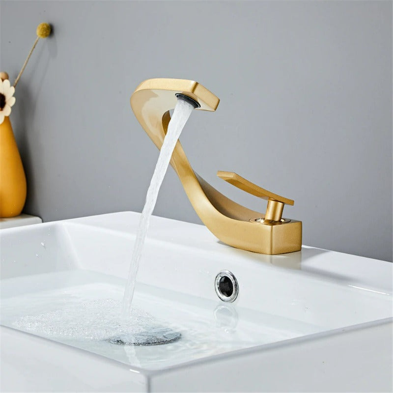 Curved Bathroom Faucet