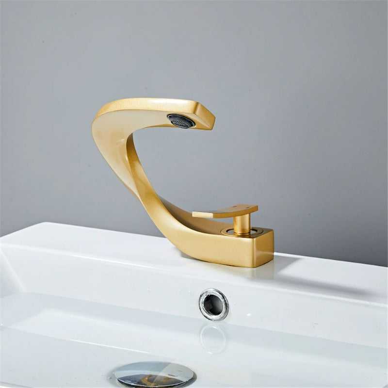 Curved Bathroom Faucet