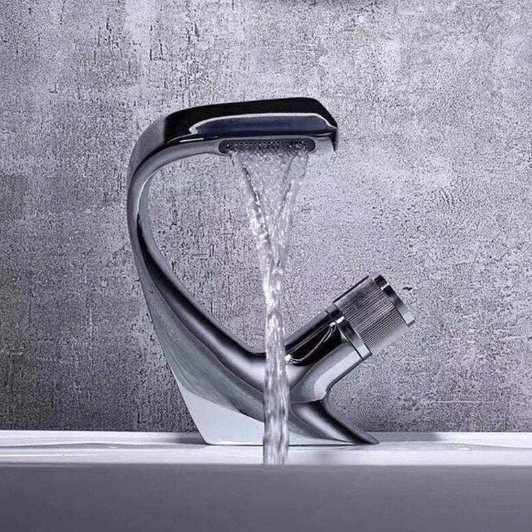 Modern Curved Bathroom Faucet