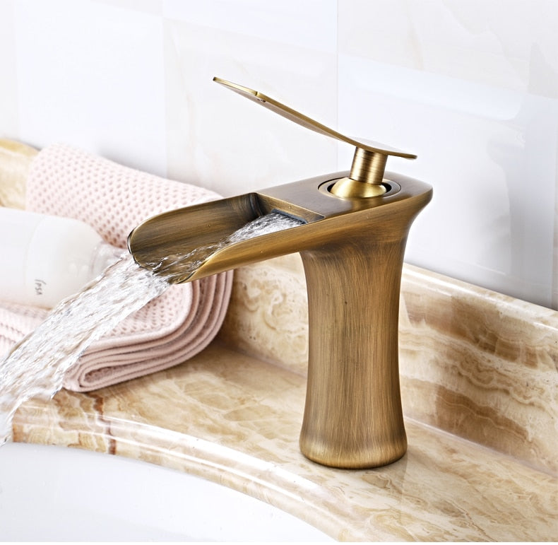 Modern Waterfall Bathroom Faucet