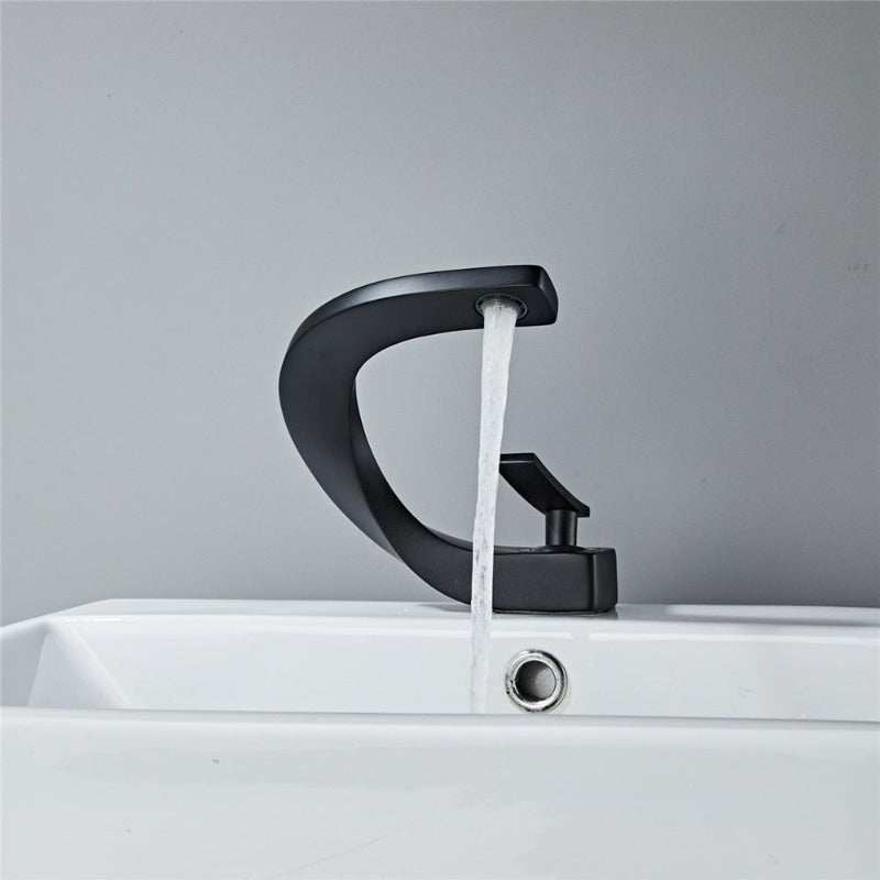 Curved Bathroom Faucet