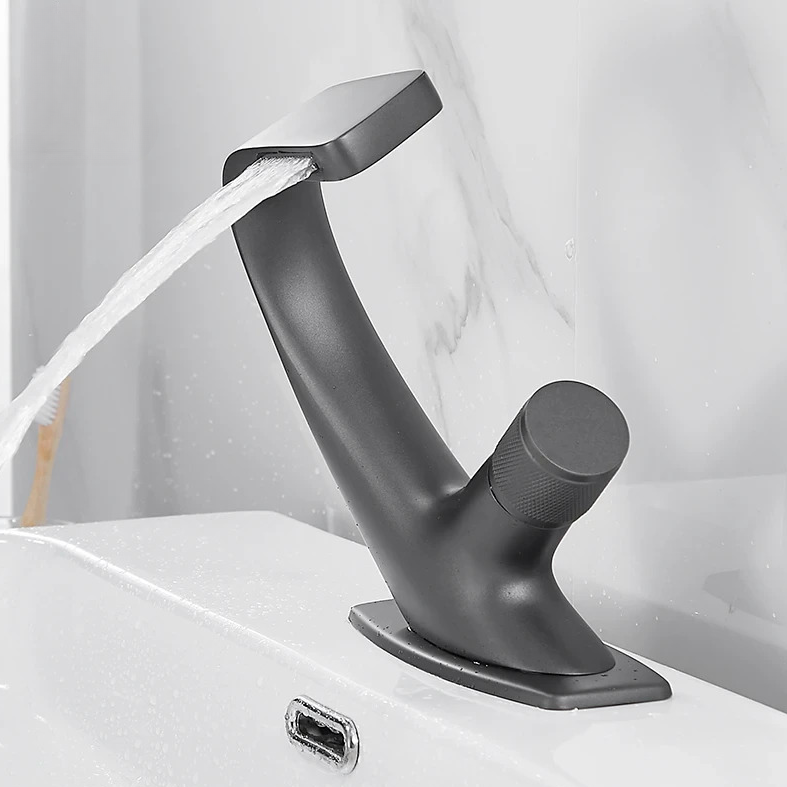 Modern Curved Bathroom Faucet